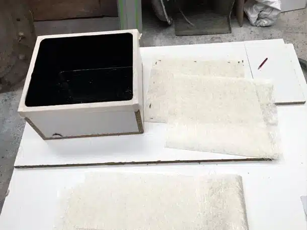 Découpe du mat de verre