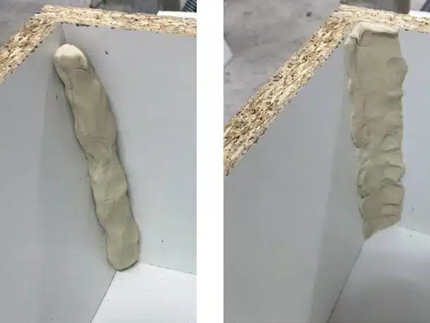 Fabrication de joint congé à l'aide de plastiline
