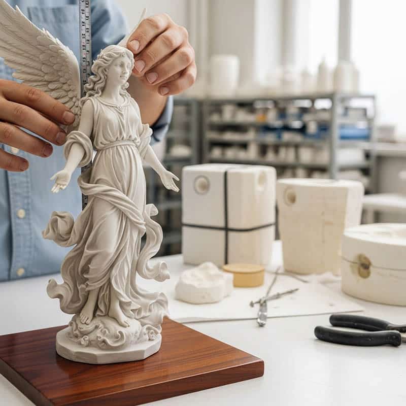 Reproduction d'une statuette par moulage