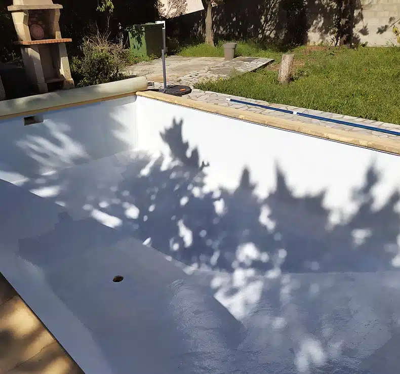 Résultat final de la stratification piscine