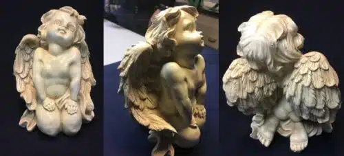 Vue de la statuette à reproduire