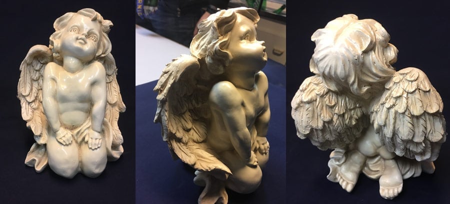 Vue de la statuette à reproduire