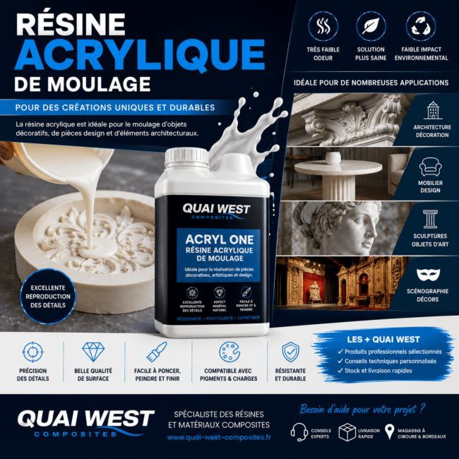 quai west resine acrylique